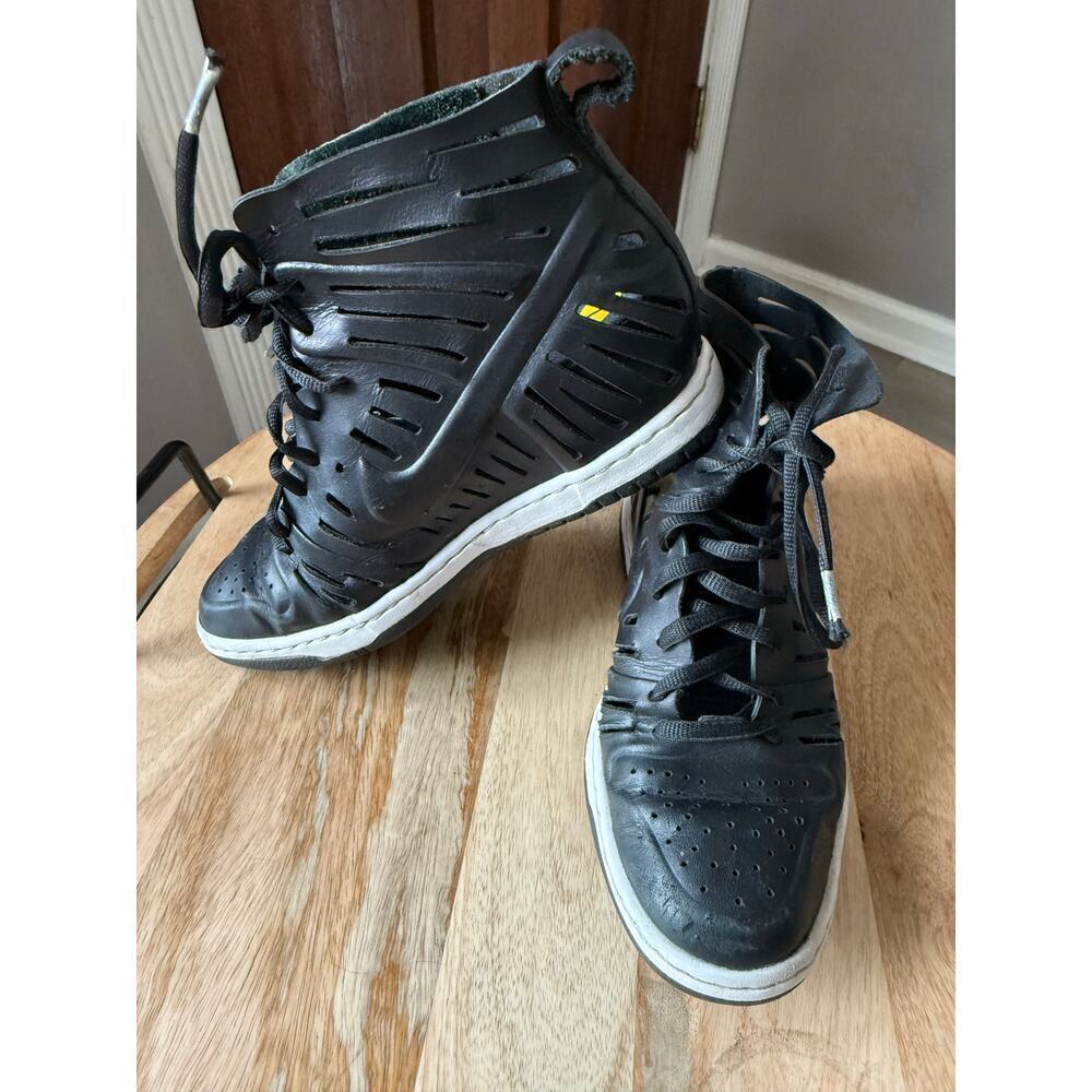 Dunk Sky Hi 2.0 Joli Black, Leather, Women’s size 7.5 Wedge, laser cut out, rare